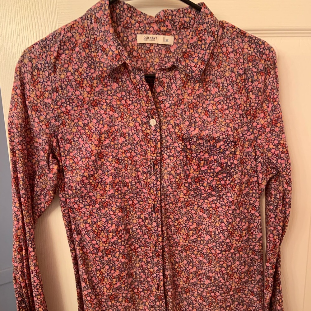 Floral button up
